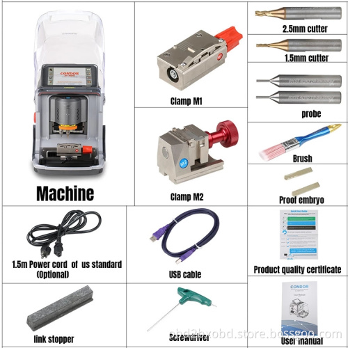 Xhorse Condor XC-Mini Plus CONDOR XC-MINI II Automatic Key Cutting Machine with 3 Years Warranty